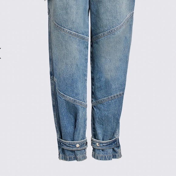 RTA M DENIM JEANS DALLAS BAGGY BELTED CARGO JEANS DRIFTER BLUE SO SEXY & COMFY - Picture 3 of 4